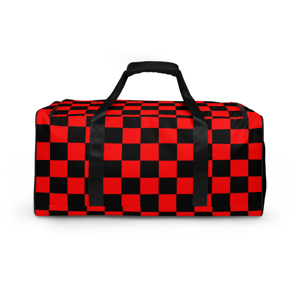 Red Checkered Duffle bag
