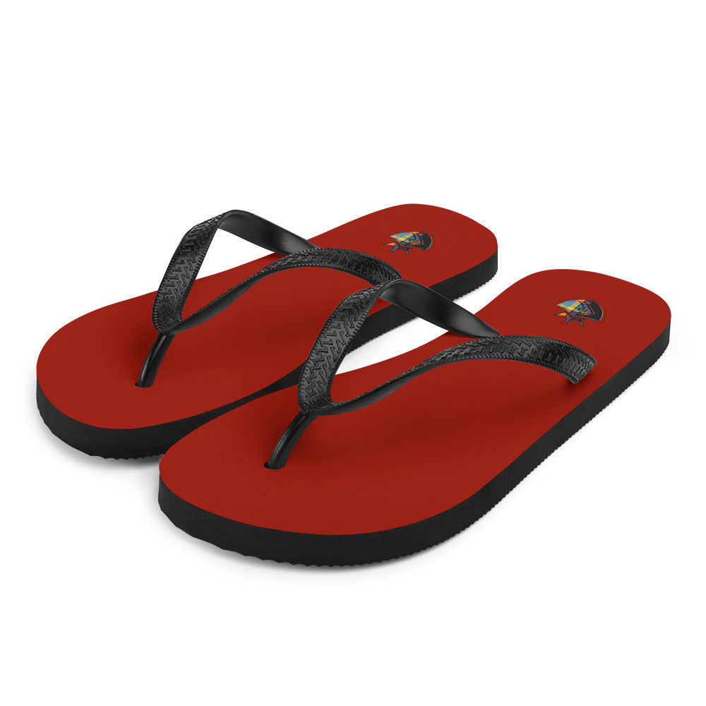 Cherry Red Flip-Flops